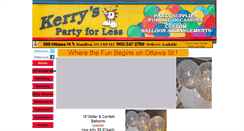 Desktop Screenshot of kerryspartyforless.com